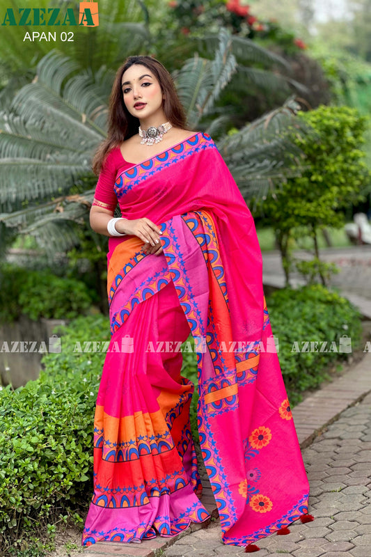 🌸 প্রিমিয়াম সফট সিল্ক শাড়ি 🌸