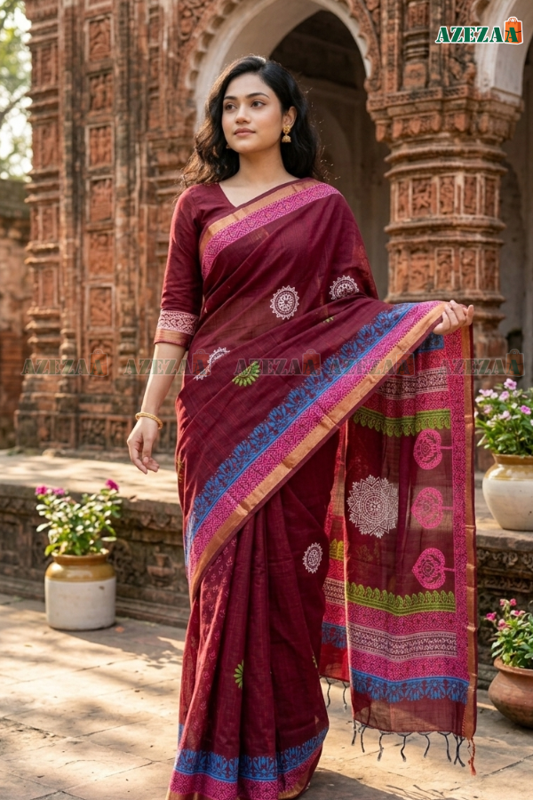 🌸পিওর সুতি শাড়ি🌸