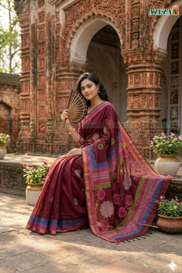 🌸পিওর সুতি শাড়ি🌸